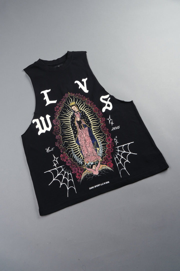 Dama De Las Rosas V2 Tommy Muscle Tee In Black