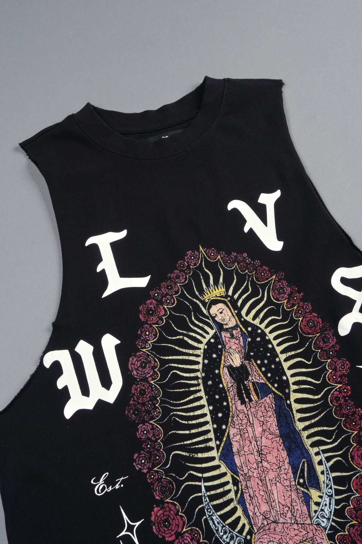 Dama De Las Rosas V2 Tommy Muscle Tee In Black
