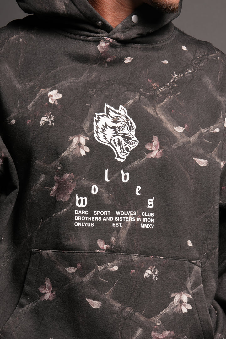 Big Wolf Head Pierce Hoodie In All Of Us Camo