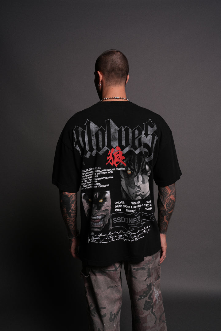 Hanma Legacy "Premium" Oversized Tee in Black