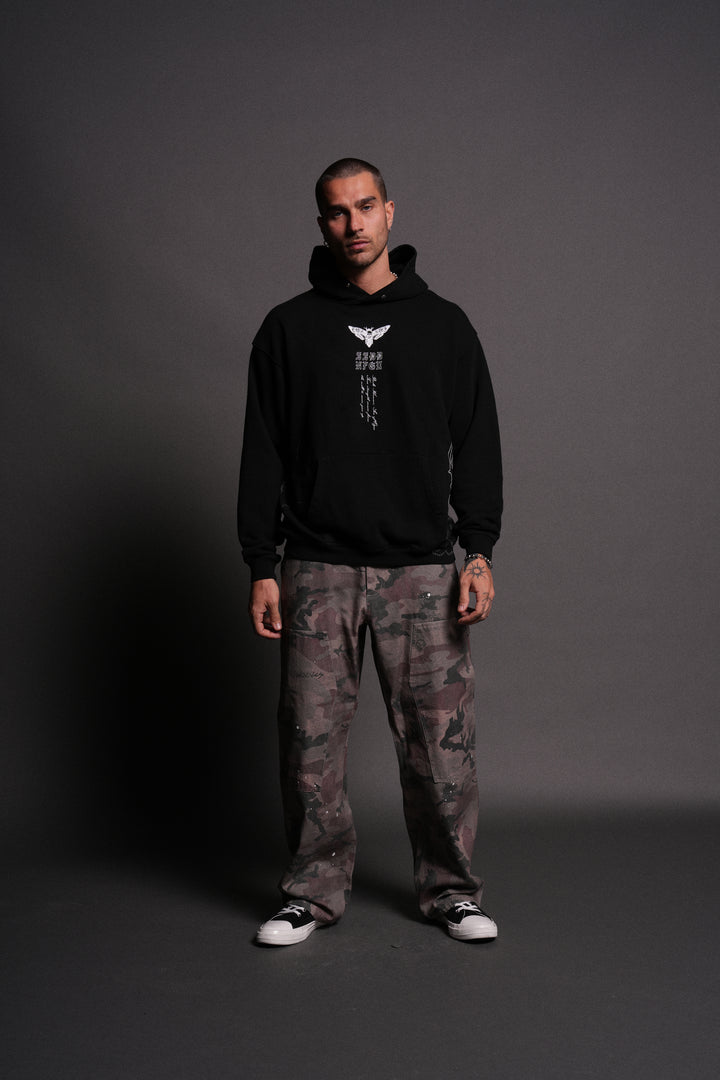 Yujiro Hanma "Pierce" Hoodie in Black