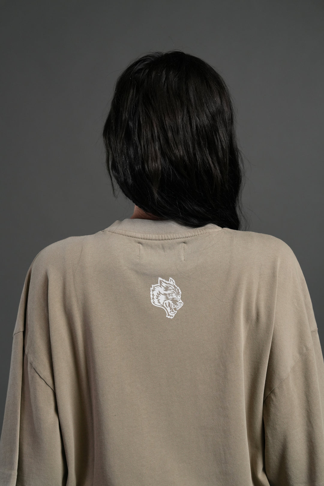 Shielded Heart Unisex "Premium" Oversized Tee in Taupe