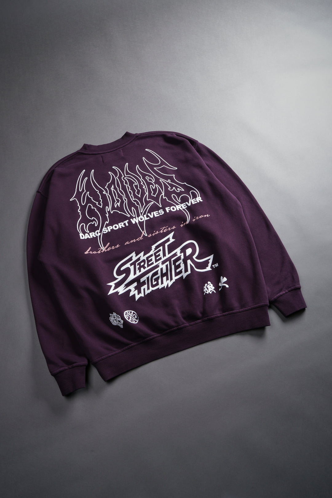 Final Boss Unisex London Crewneck in Storm Purple