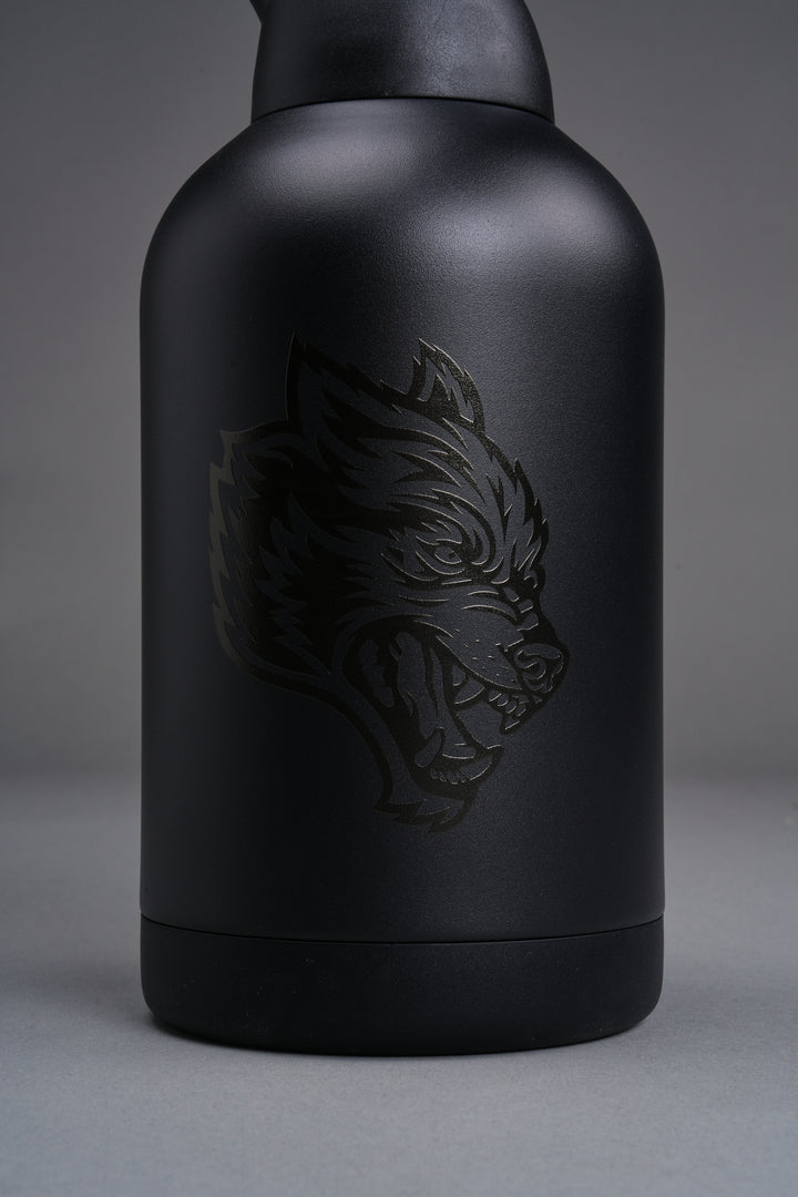 Wolf Head Water Jug in Black