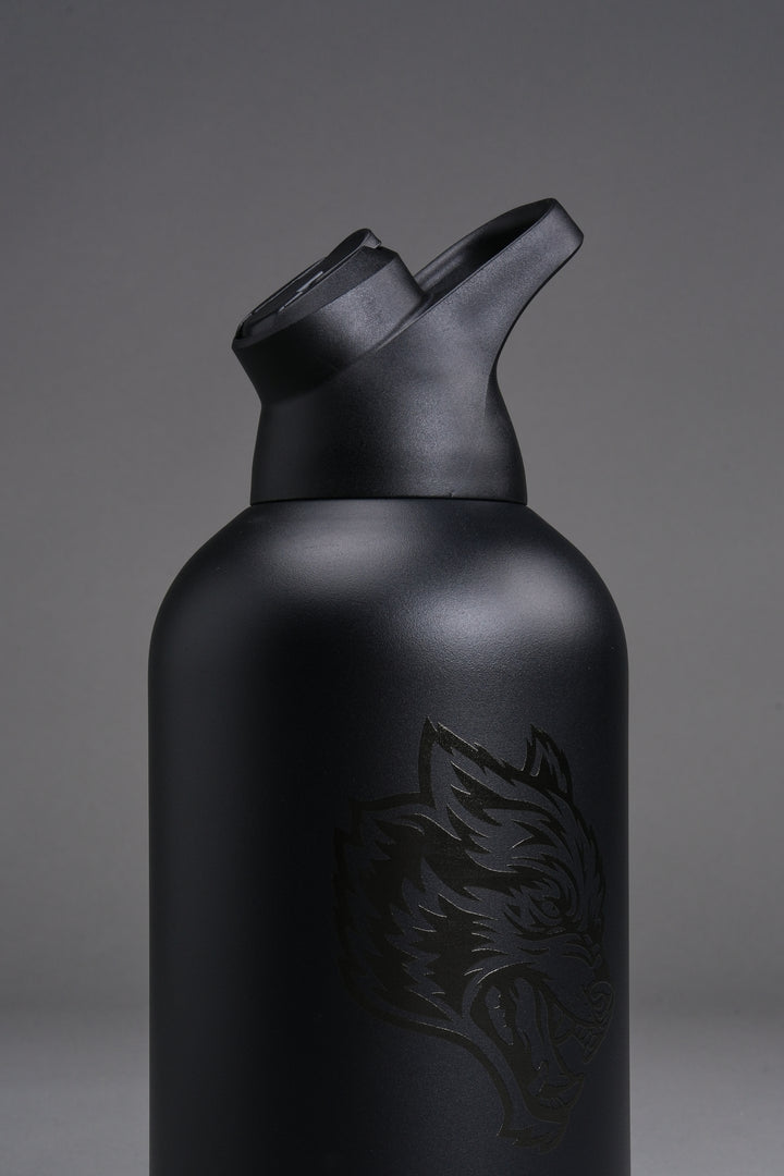 Wolf Head Water Jug in Black