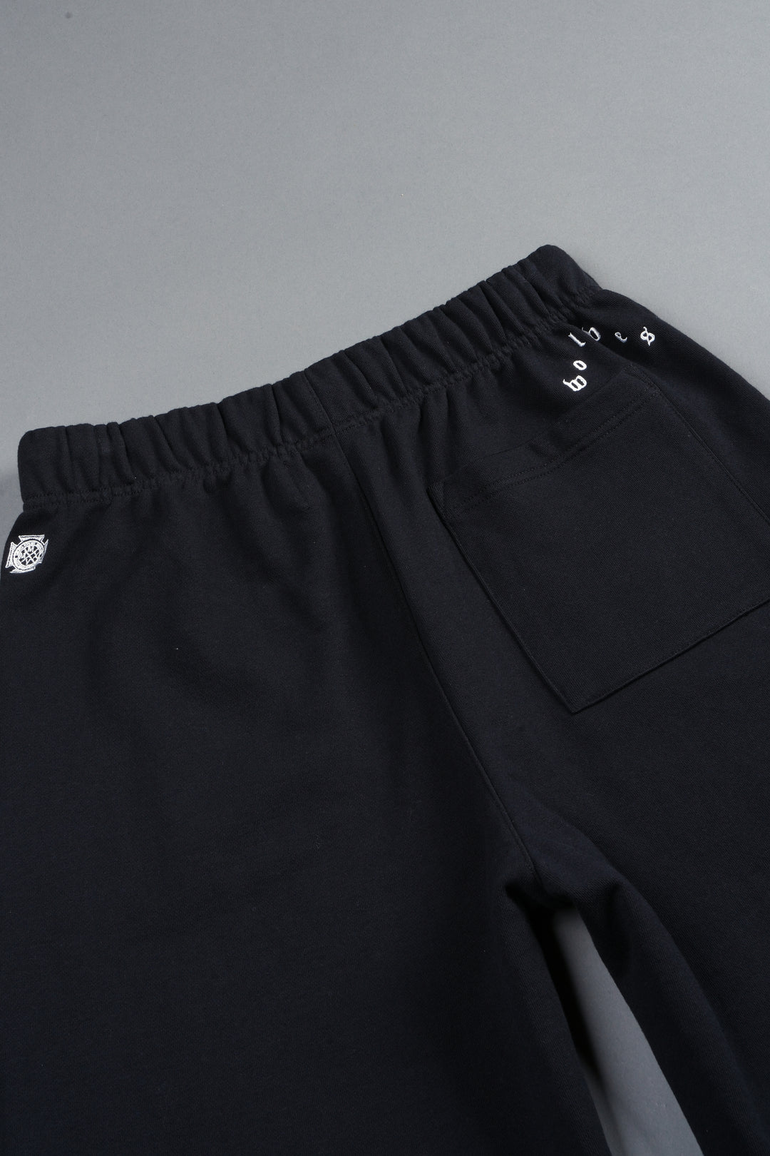 Stud Muerto Grunge Oversized Raw Hem Post Lounge Sweat Shorts In Black
