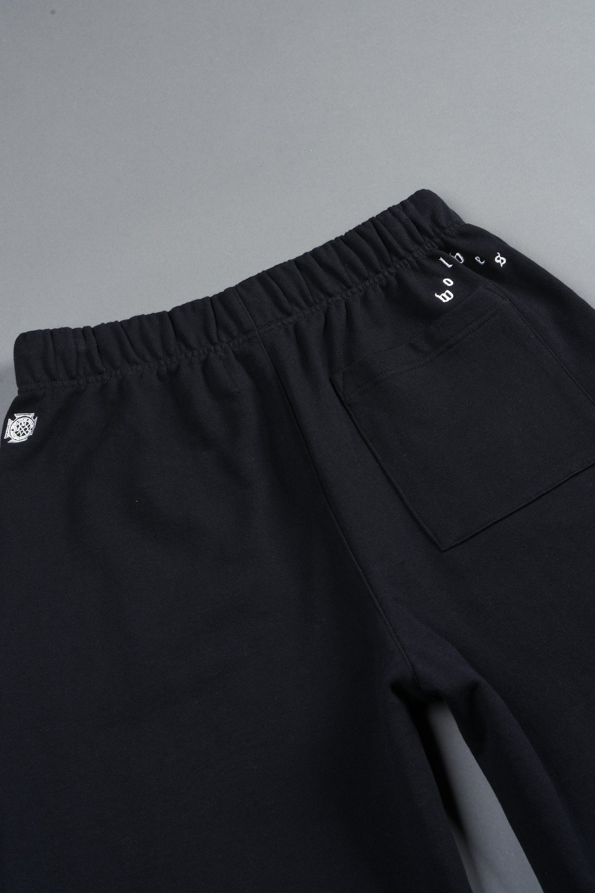 Stud Muerto Grunge Oversized Raw Hem Post Lounge Sweat Shorts In Black