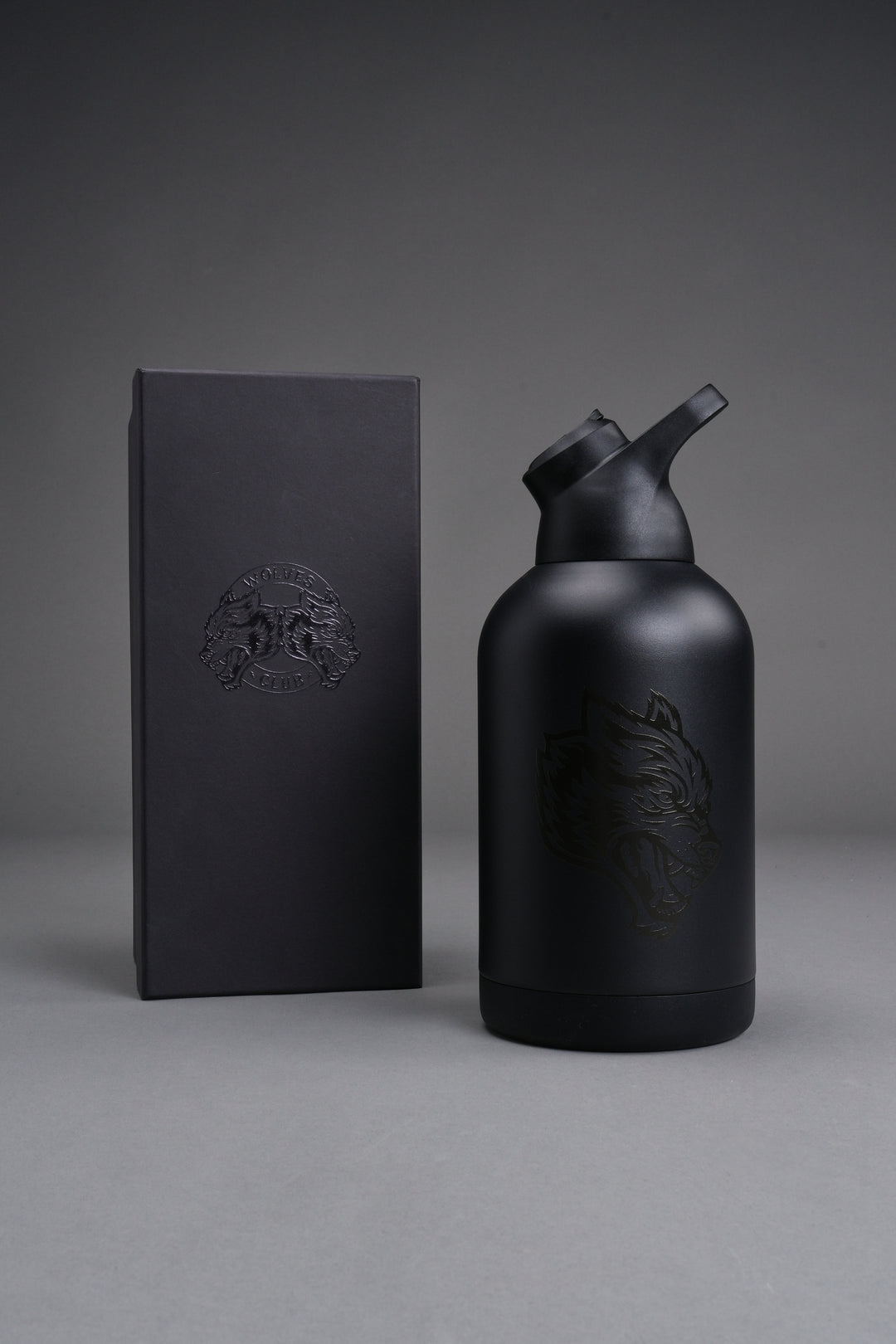 Wolf Head Water Jug in Black