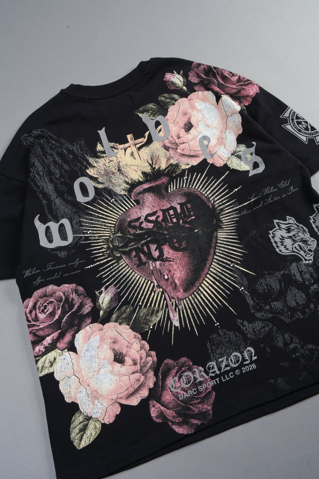 Darc Corazon Premium Oversized Tee In Black