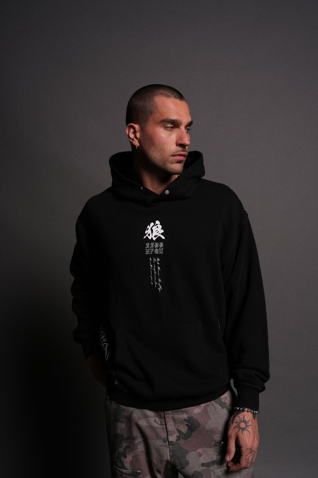 Baki Hanma "Pierce" Hoodie in Black