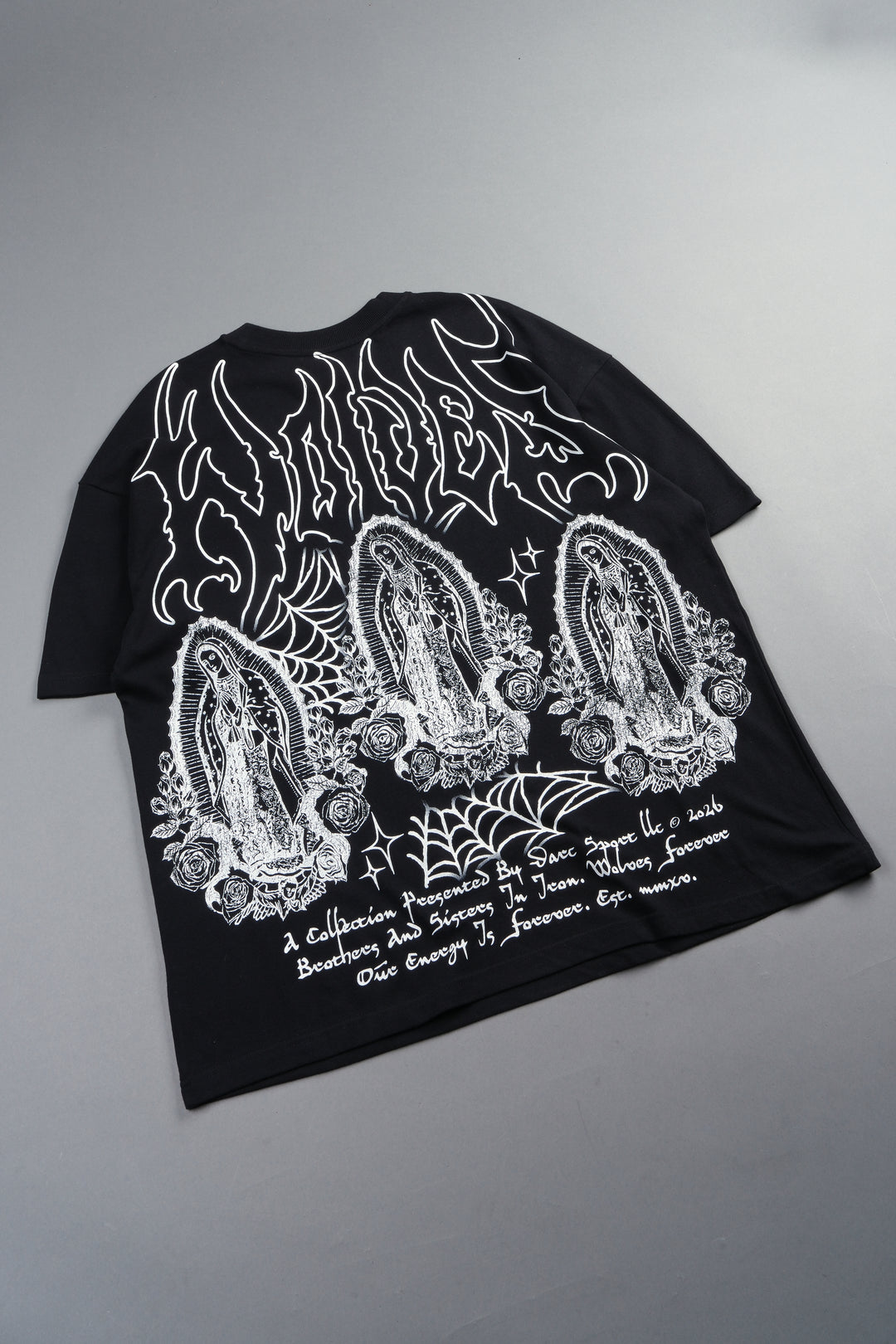 Her Prayer Premium Oversized Tee In Black
