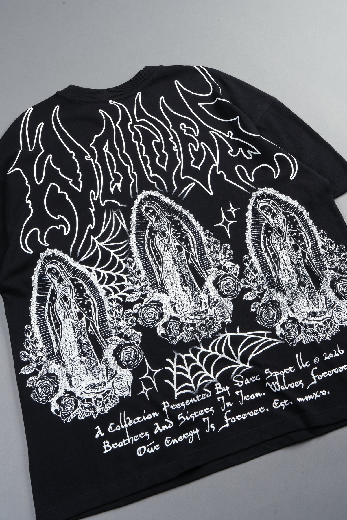 Her Prayer Premium Oversized Tee In Black