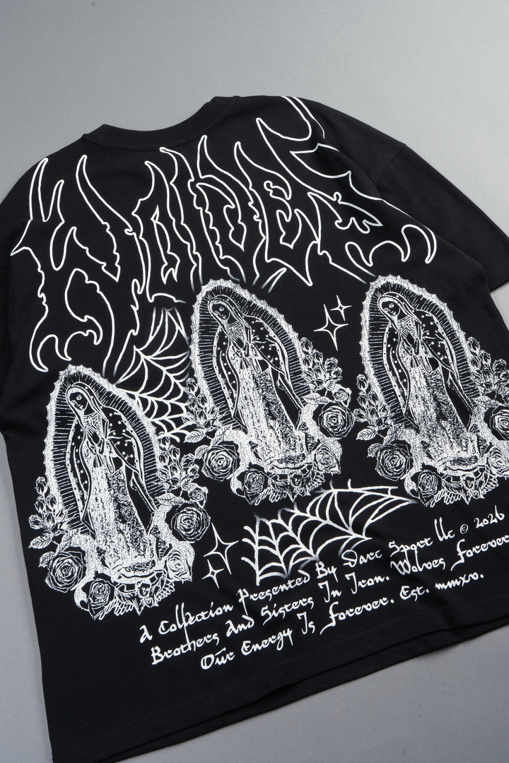 Her Prayer Premium Oversized Tee In Black