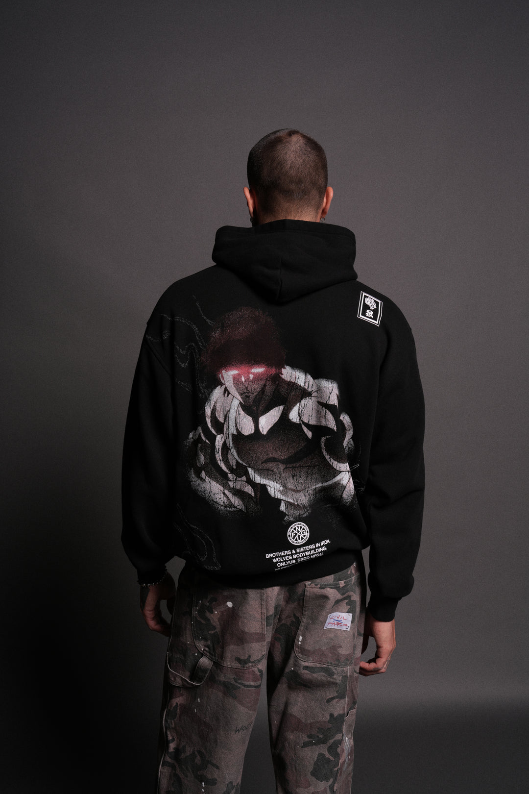 Baki Hanma "Pierce" Hoodie in Black