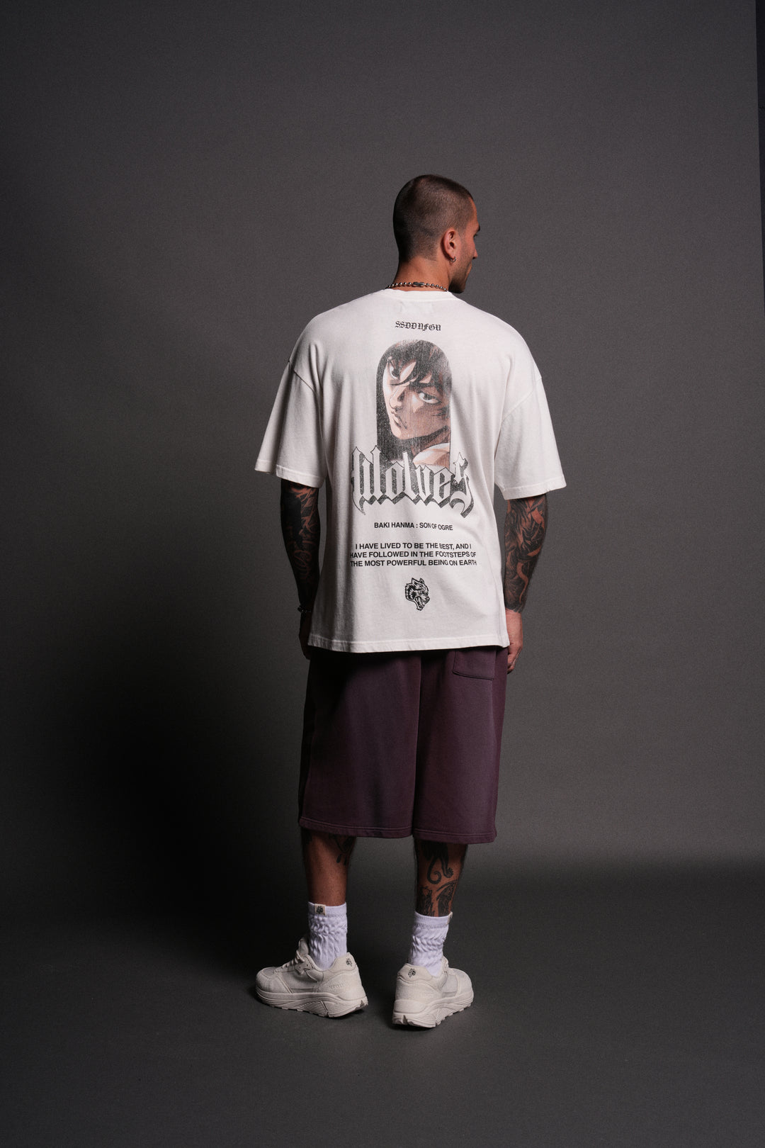 Determined "Premium" Oversized Tee in Cream