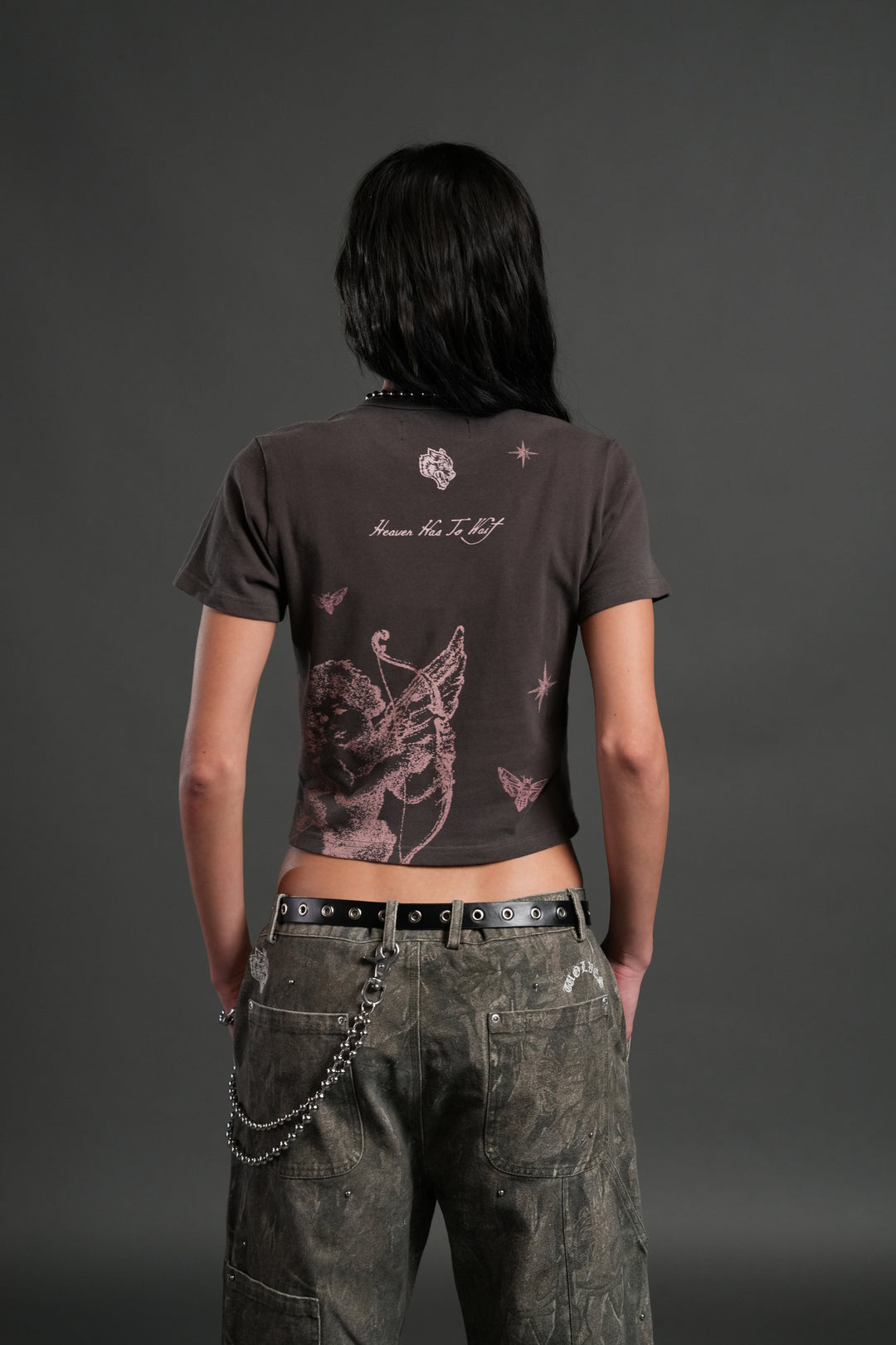 Sacred Flash "Timeless" Tee in Darc Brown Drift Wash