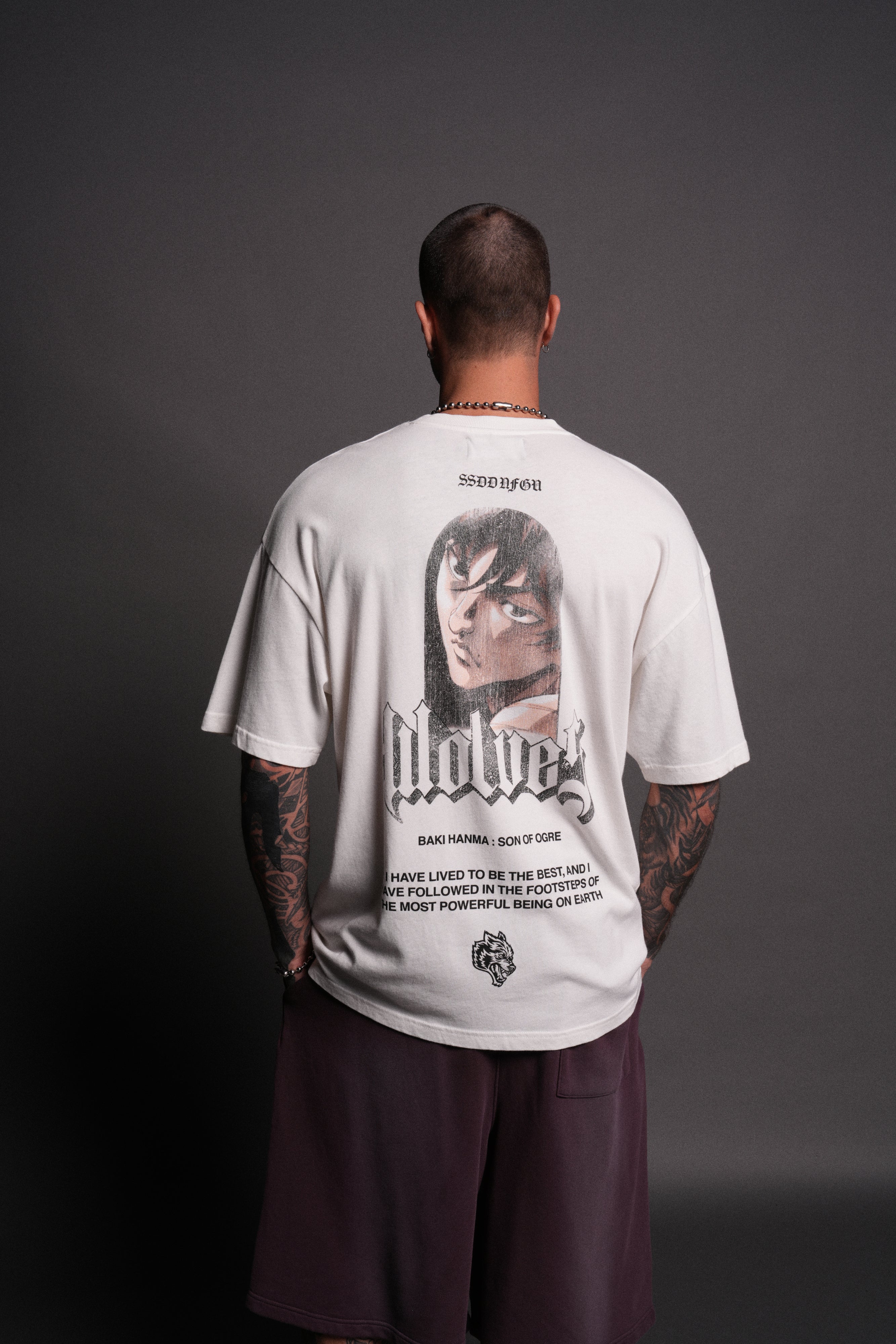 Determined "Premium" Oversized Tee in Cream