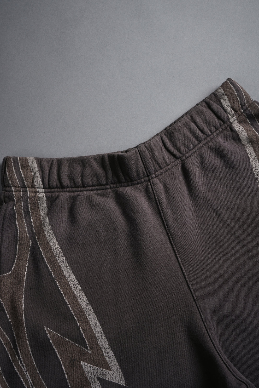 Real Recognize Real Unisex Oversized Post Lounge Sweat Shorts V2 in Darc Brown Drift Wash