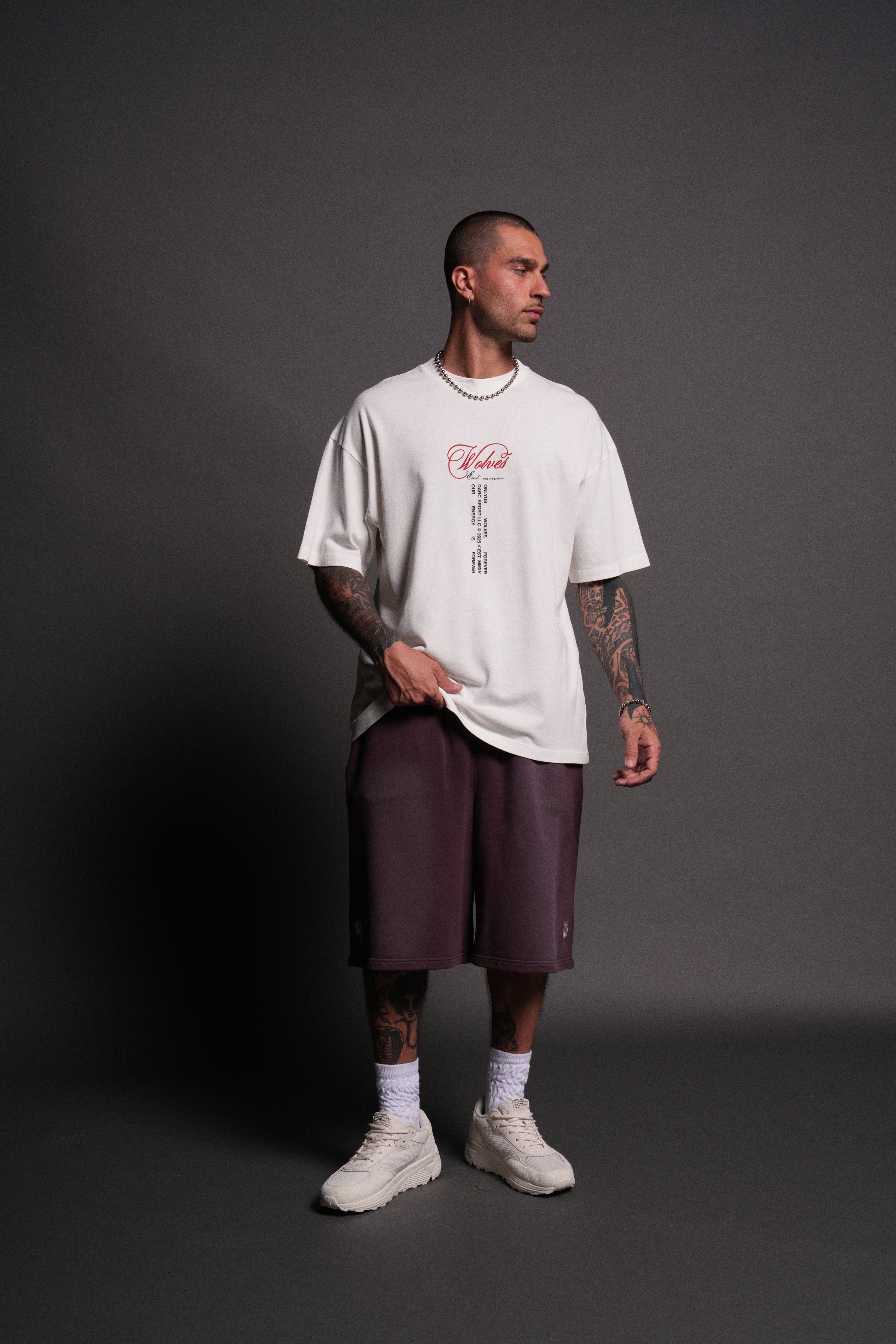 (1 Of 500) Wrath of Ogre "Premium" Oversized Tee in Cream