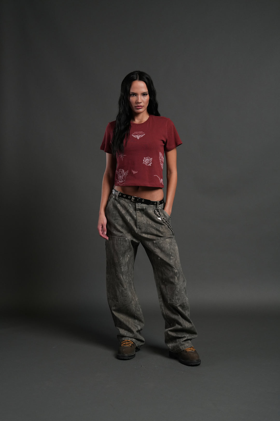 Sacred Flash "Timeless" Tee in Cherry Red