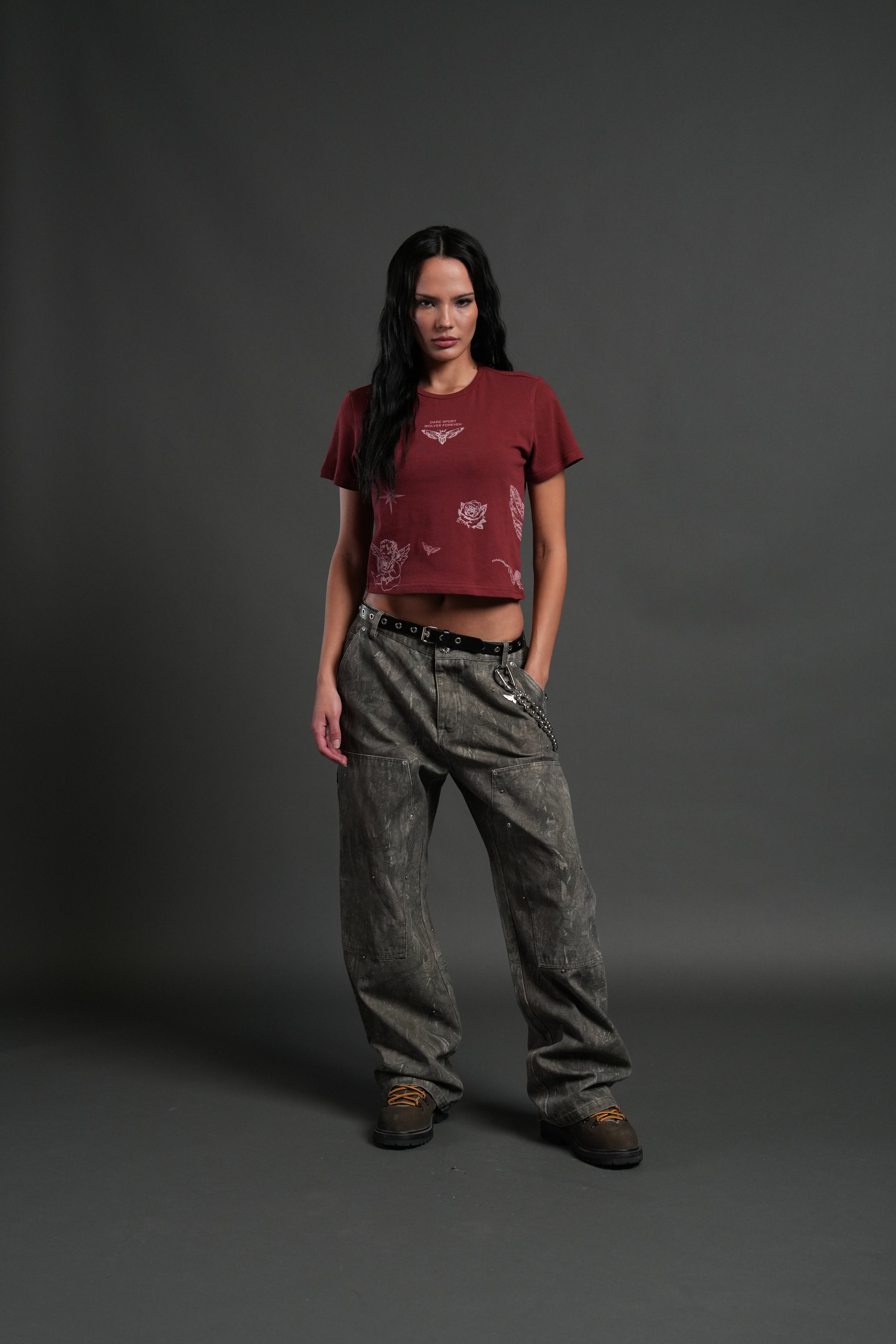 Sacred Flash "Timeless" Tee in Cherry Red