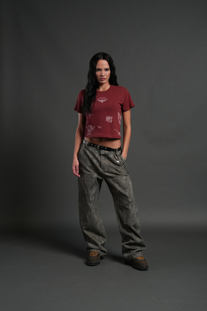 Sacred Flash "Timeless" Tee in Cherry Red