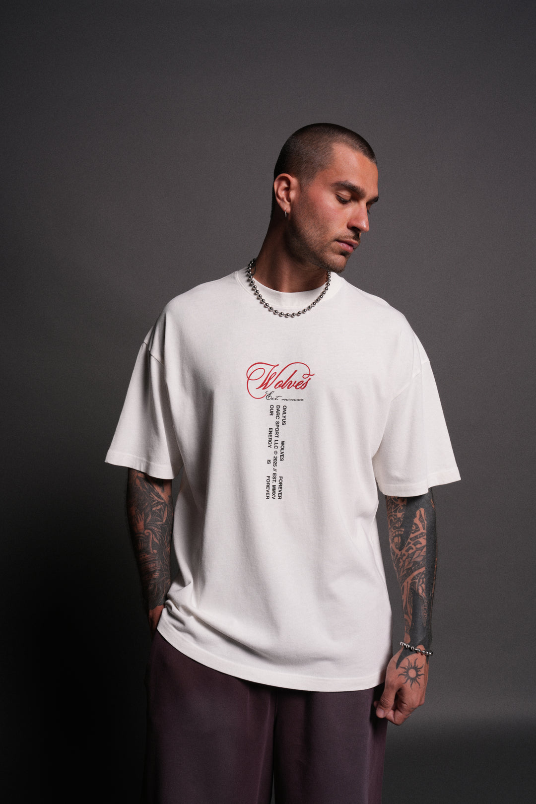 (1 Of 500) Wrath of Ogre "Premium" Oversized Tee in Cream