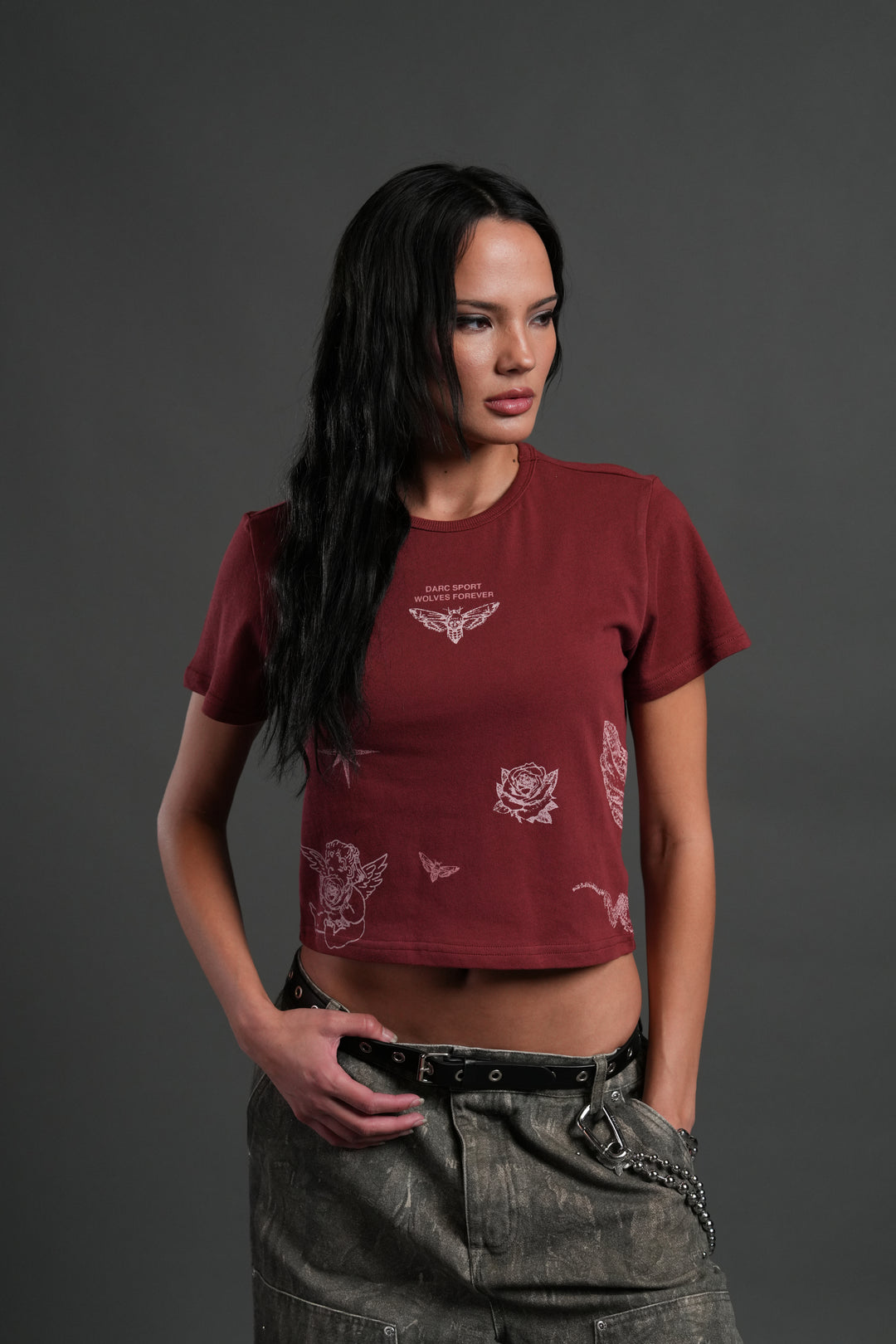 Sacred Flash "Timeless" Tee in Cherry Red