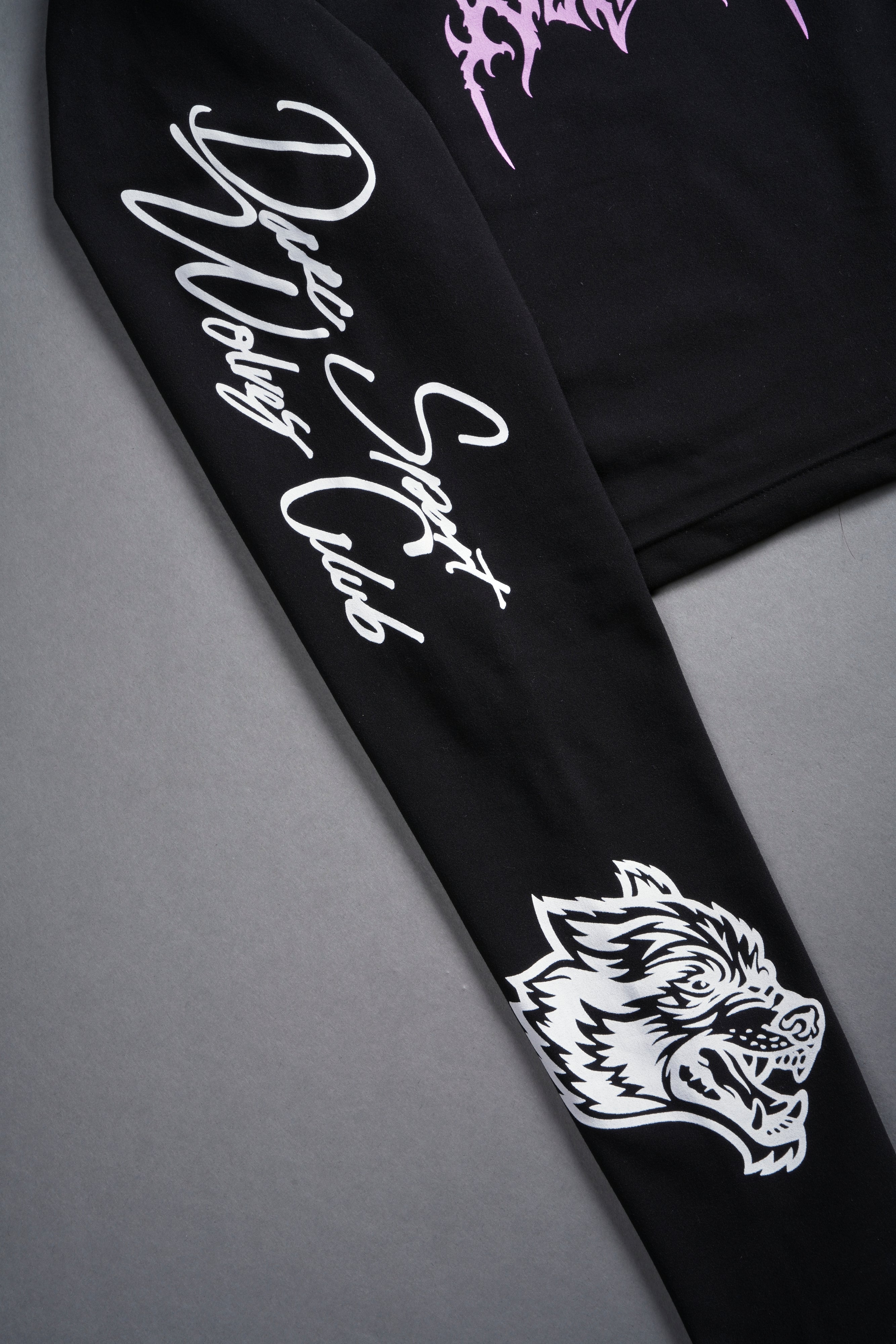 Wolves Hesh Forever L/S "Energy" Top in Black