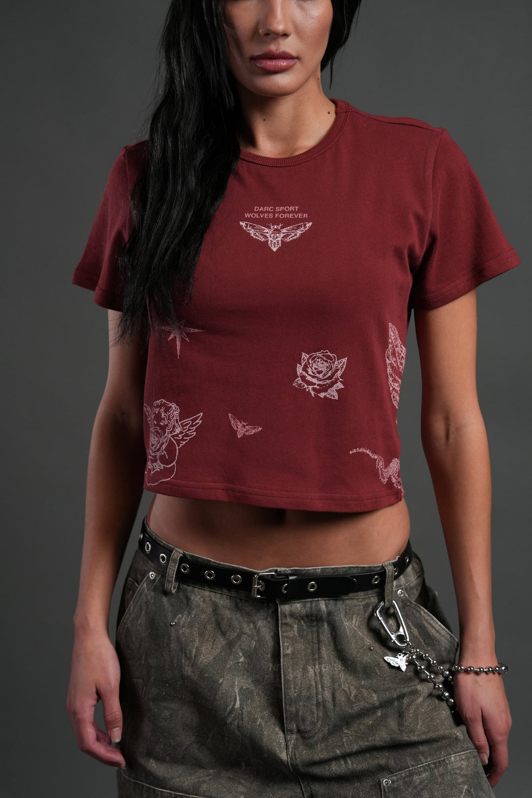 Sacred Flash "Timeless" Tee in Cherry Red