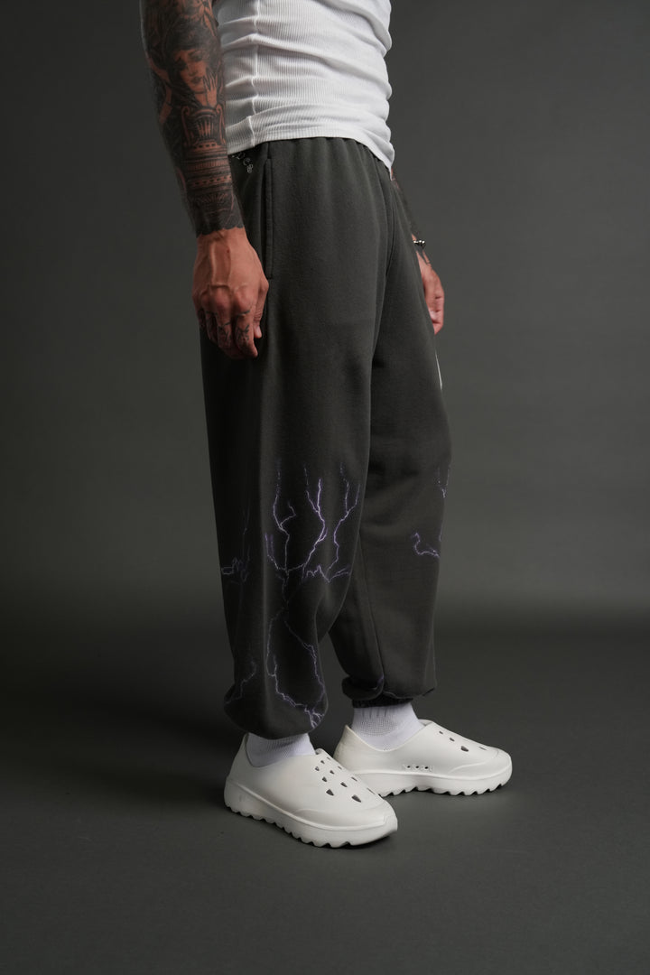 Iron Code Lounger Sweat Pants in Wolf Gray Drift Wash
