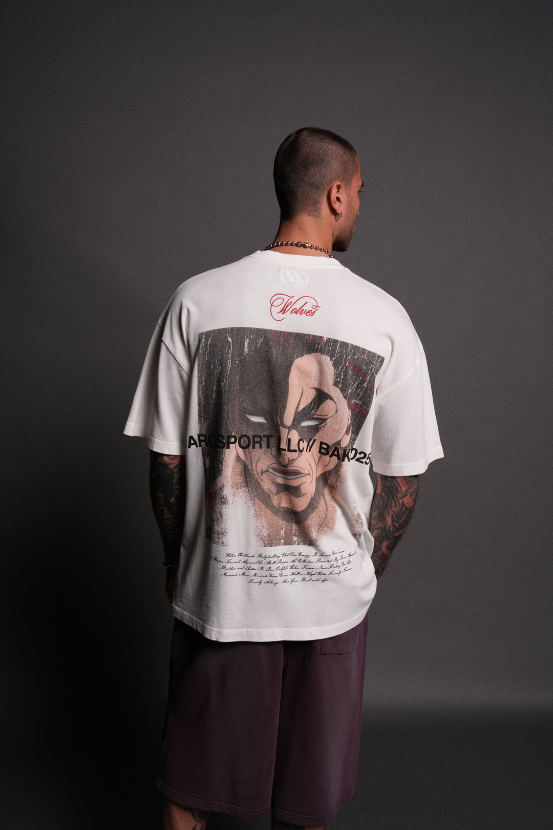 (1 Of 500) Wrath of Ogre "Premium" Oversized Tee in Cream