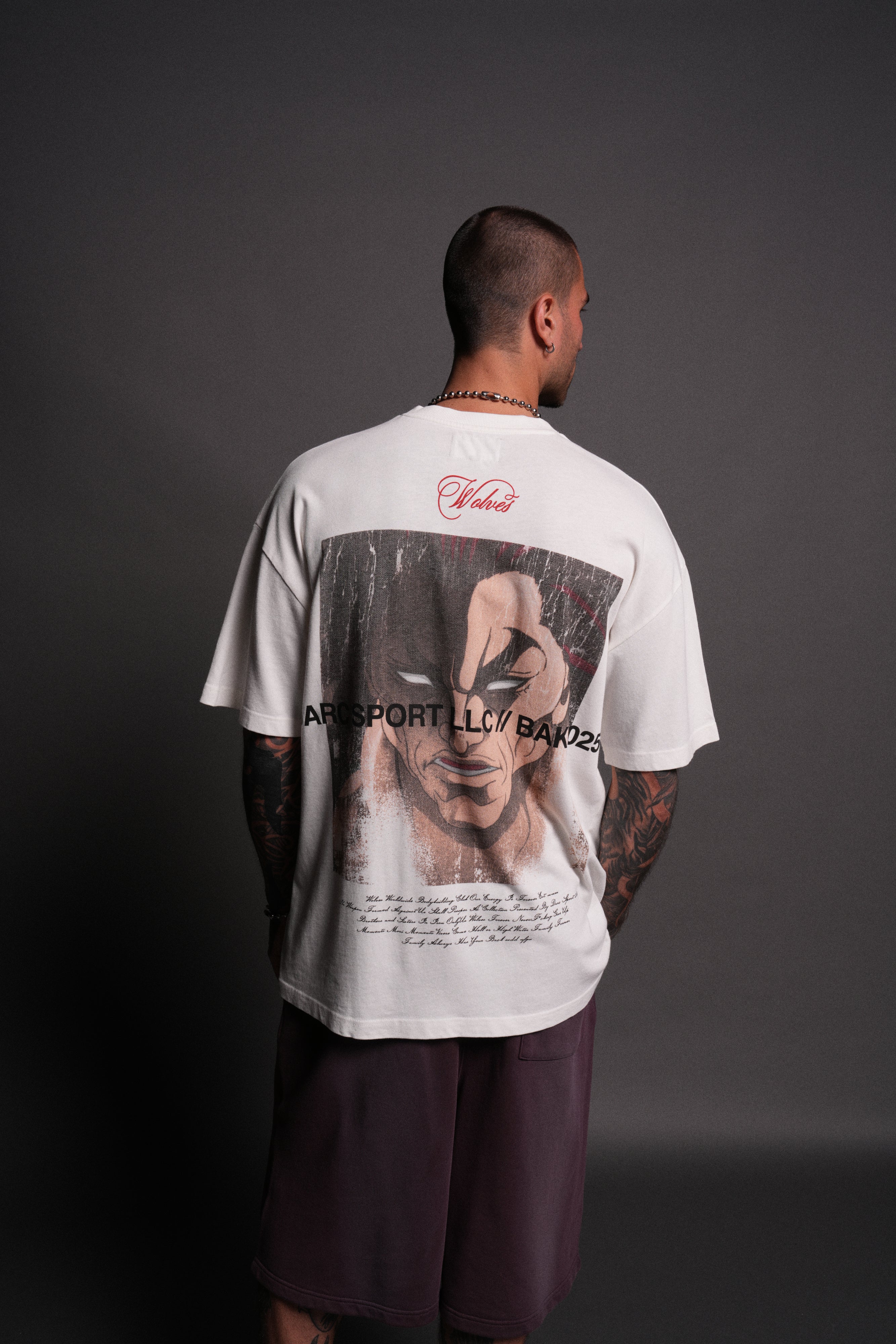 (1 Of 500) Wrath of Ogre "Premium" Oversized Tee in Cream