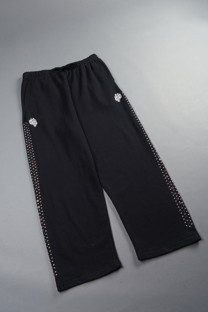 Stud Muerto Baggier Bigelow Sweat Pants In Black