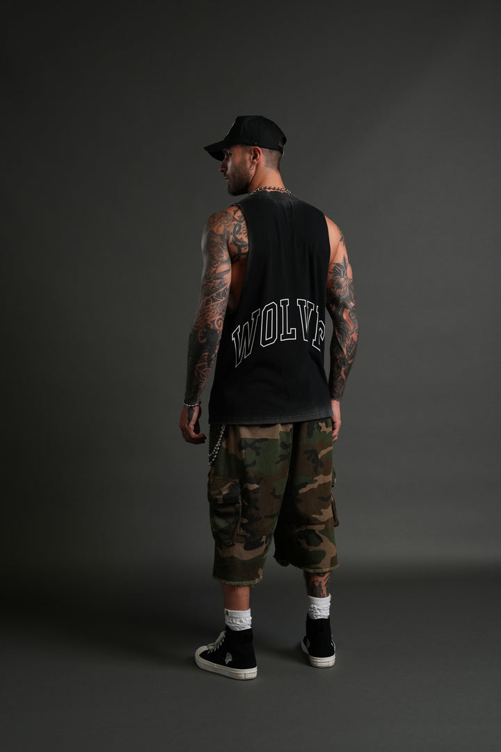 Grim Future "Tommy" Muscle Tee in Black