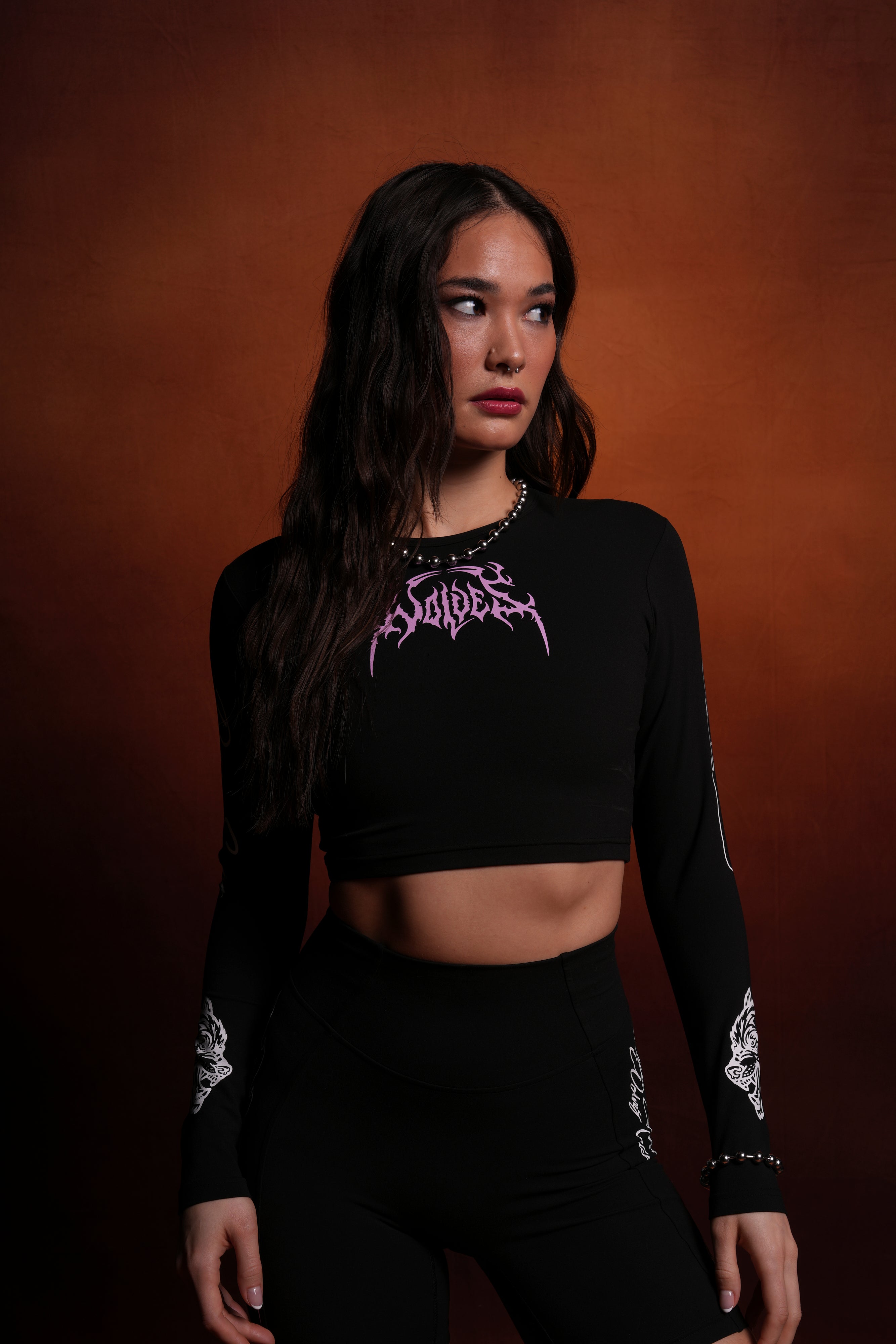 Wolves Hesh Forever L/S "Energy" Top in Black