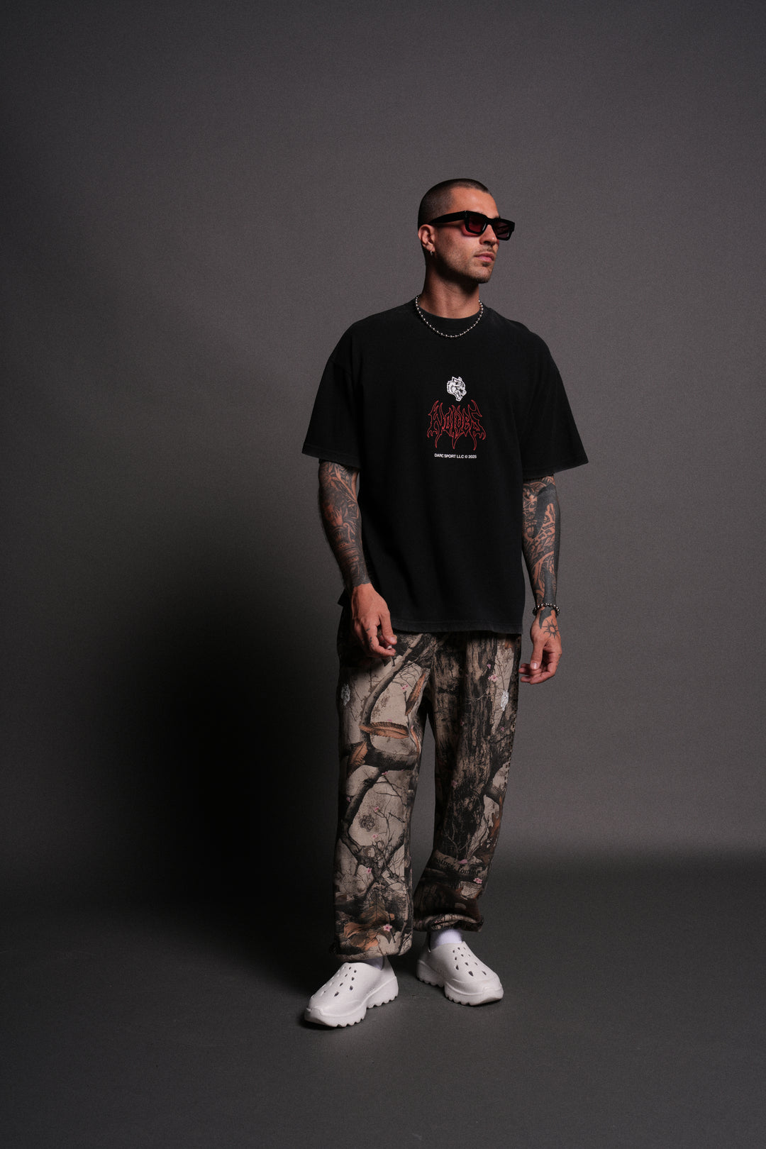 The Champion "Premium" Oversized Tee in Black
