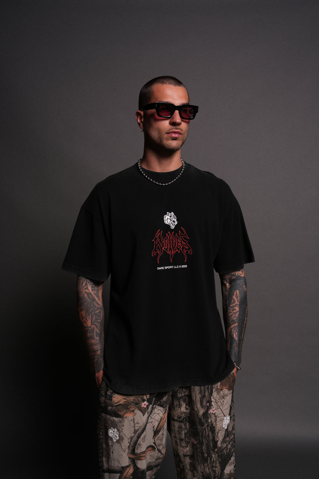 The Champion "Premium" Oversized Tee in Black