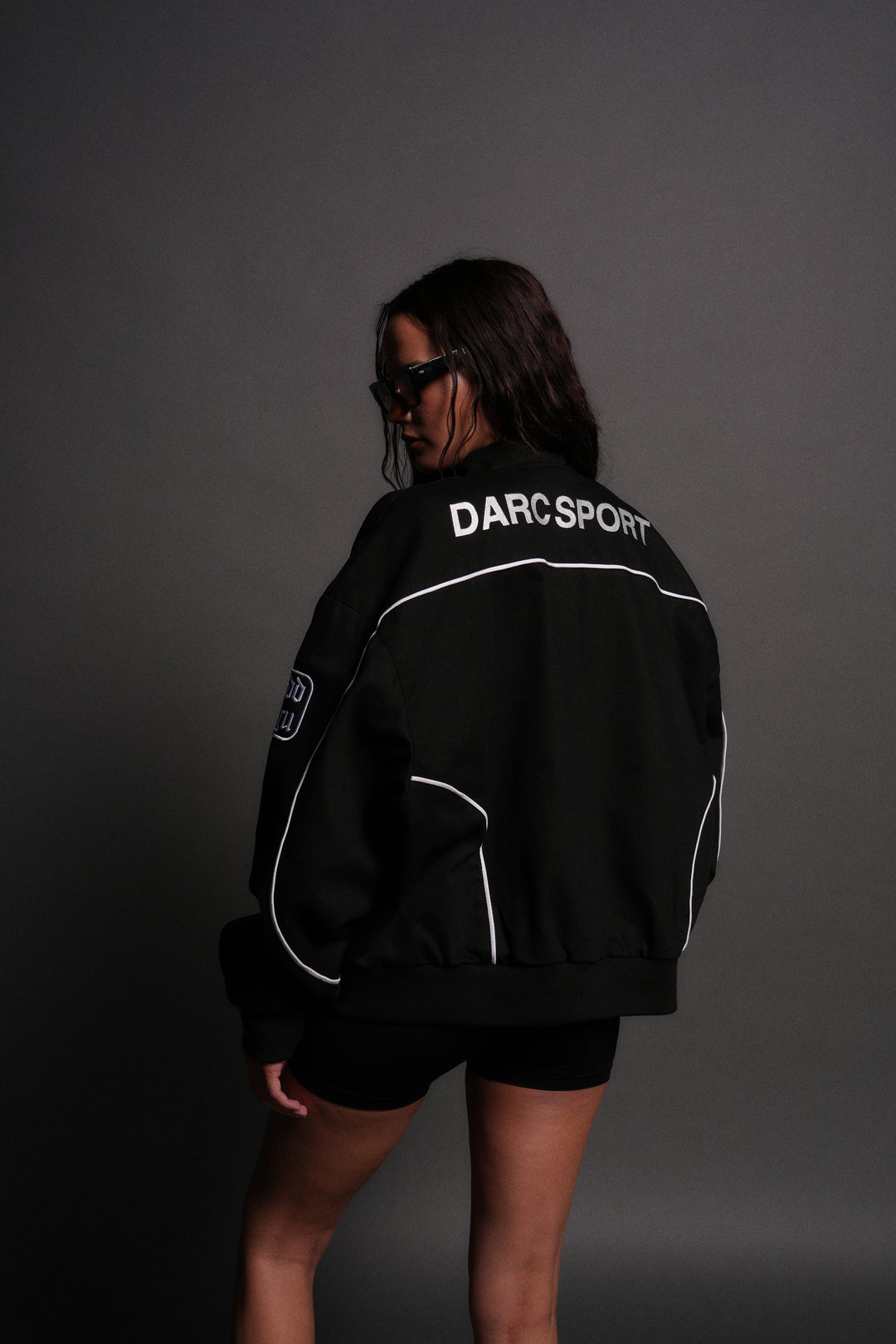 IYKYK Grit Road Racing Jacket in Black/White