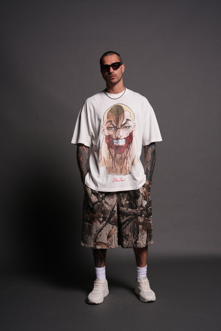 Enraged "Premium" Oversized Tee in Cream