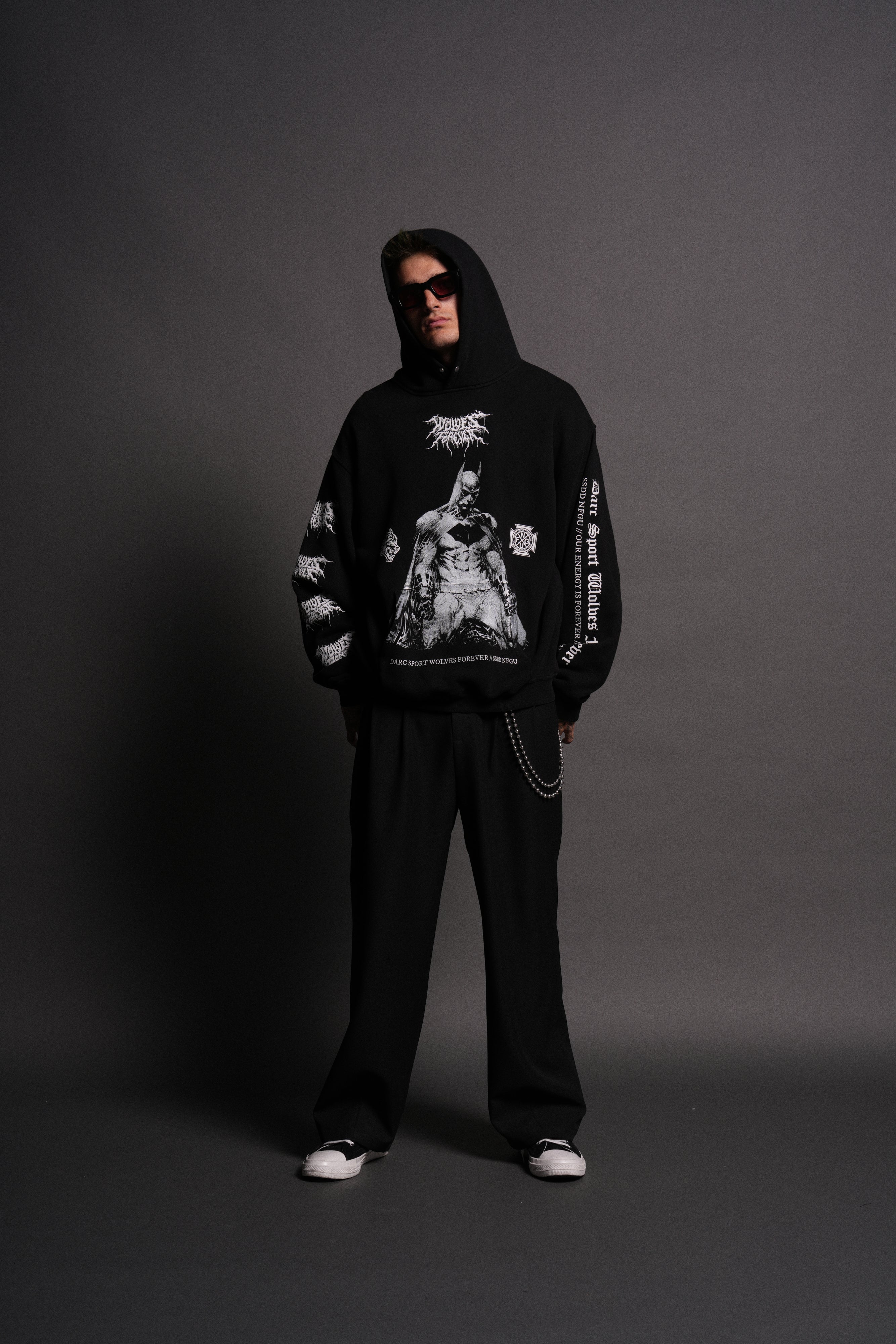 Where Shadows Begin "Pierce" Hoodie in Black