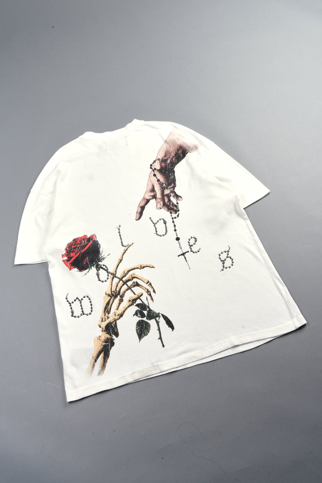 Hand That Holds Premium Oversized Tee In Cream