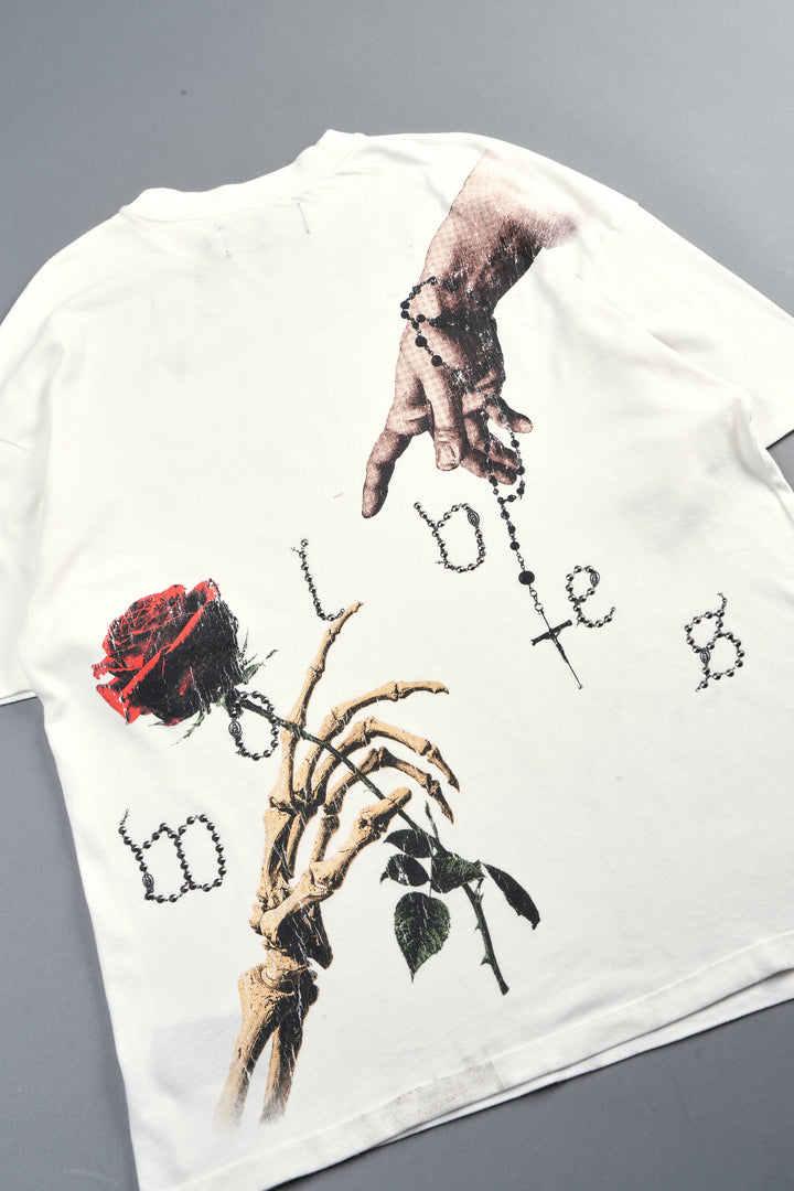 Hand That Holds Premium Oversized Tee In Cream