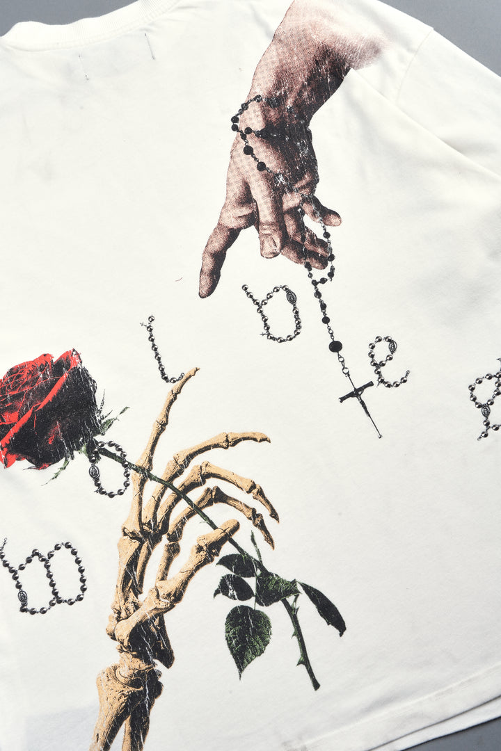 Hand That Holds Premium Oversized Tee In Cream