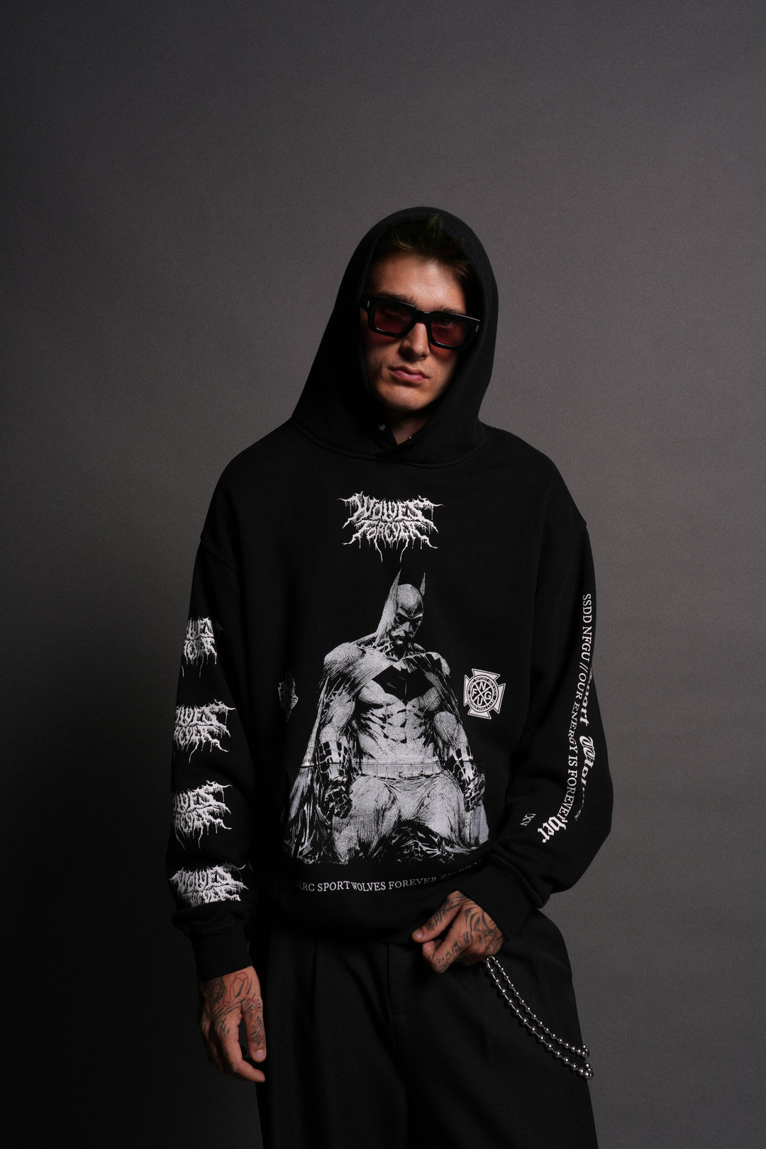 Where Shadows Begin "Pierce" Hoodie in Black