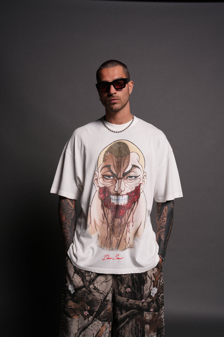 Enraged "Premium" Oversized Tee in Cream