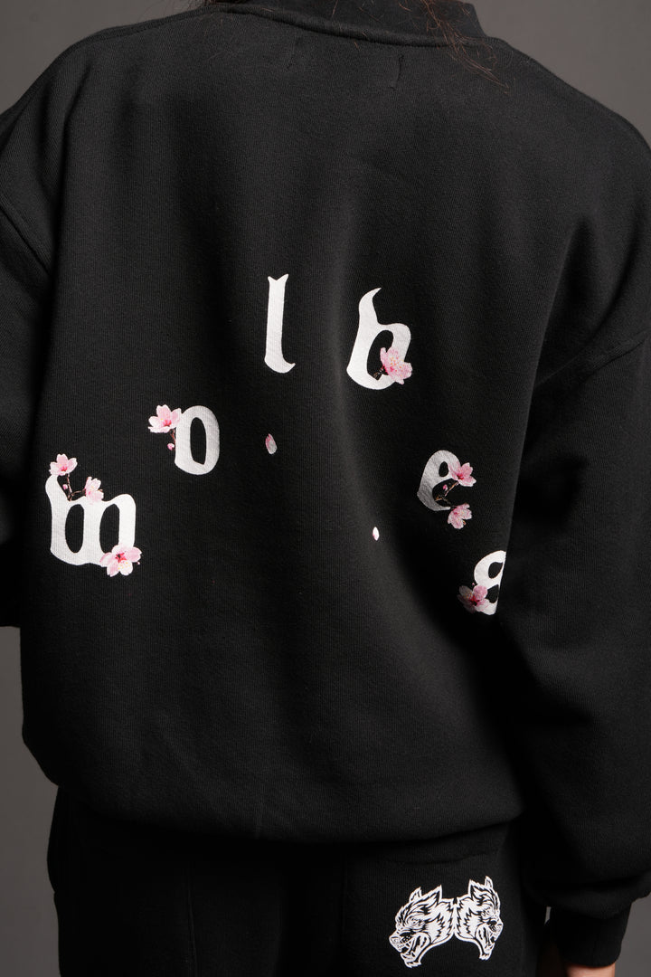 Sakura Pyramid Premium London Crewneck In Black