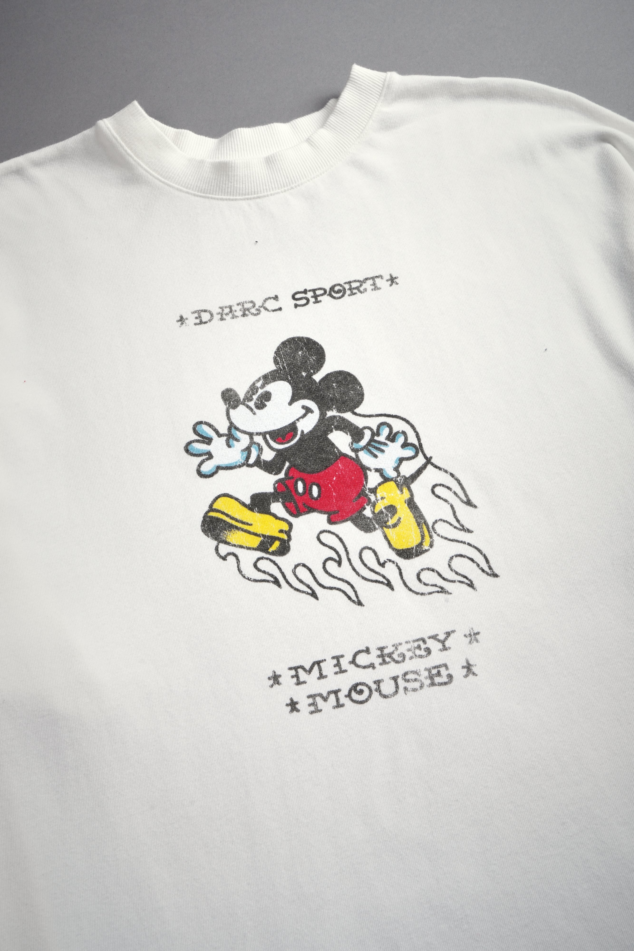 Mickey Mouse Energy Side-By-Side Series Premium Oversized Tee in Cream