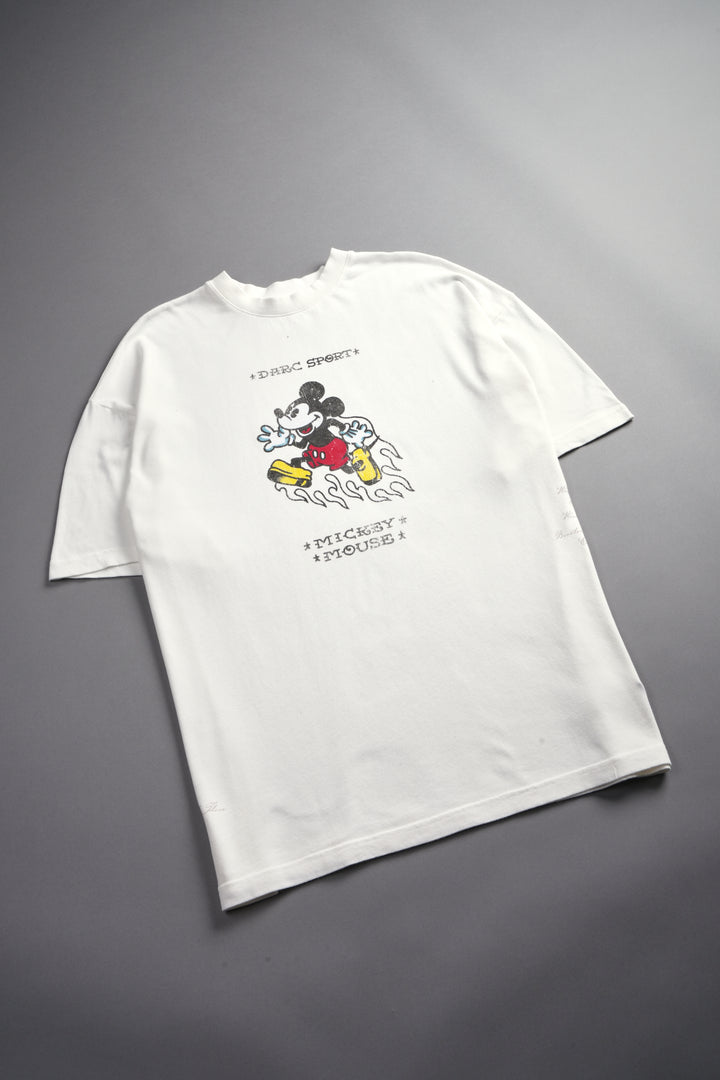 Mickey Mouse Energy Side-By-Side Series Premium Oversized Tee in Cream