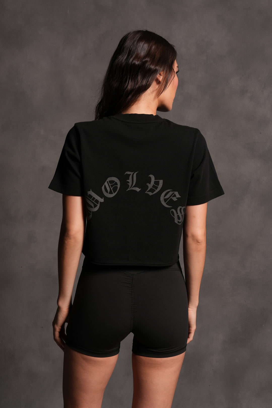 Wolf Chopper FRVR "Premium" Cropped Tee in Black